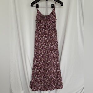 Red Sleeveless Spaghetti Strap Maxi Dress